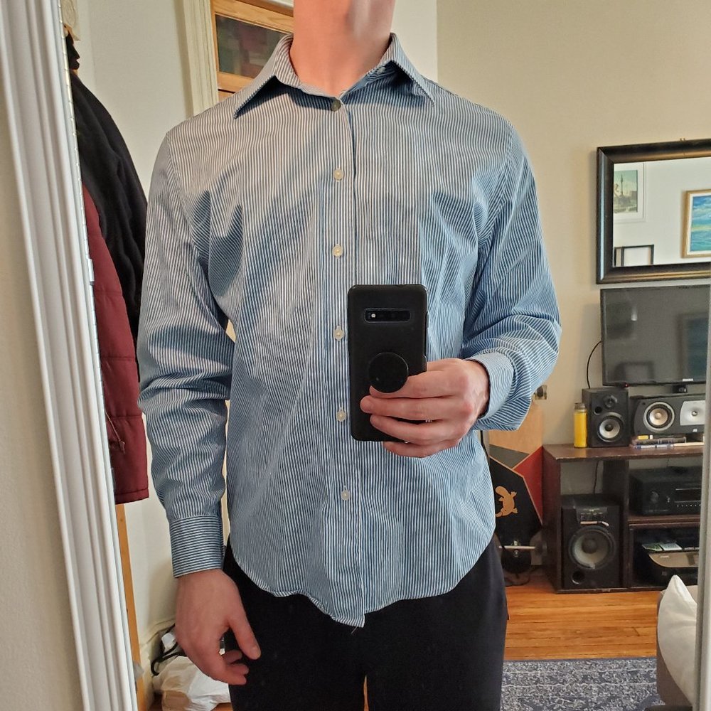 Men's Express striped Dress Shirt